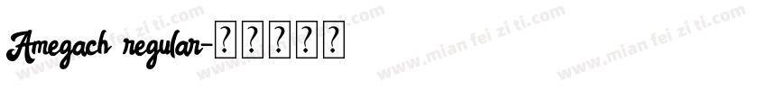 Amegach regular字体转换